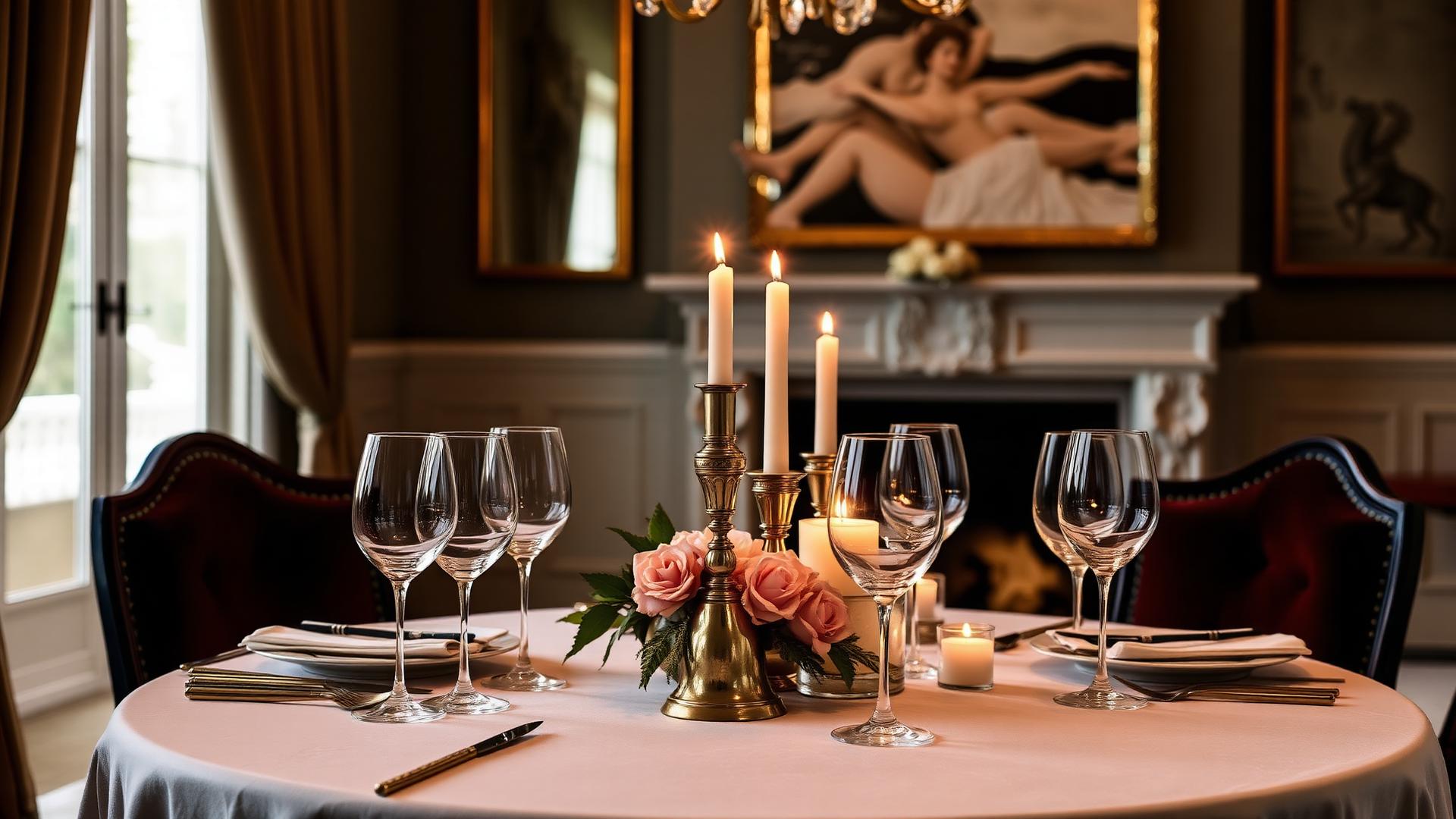 Elegant luxury dining experience in a Charlotte estate
