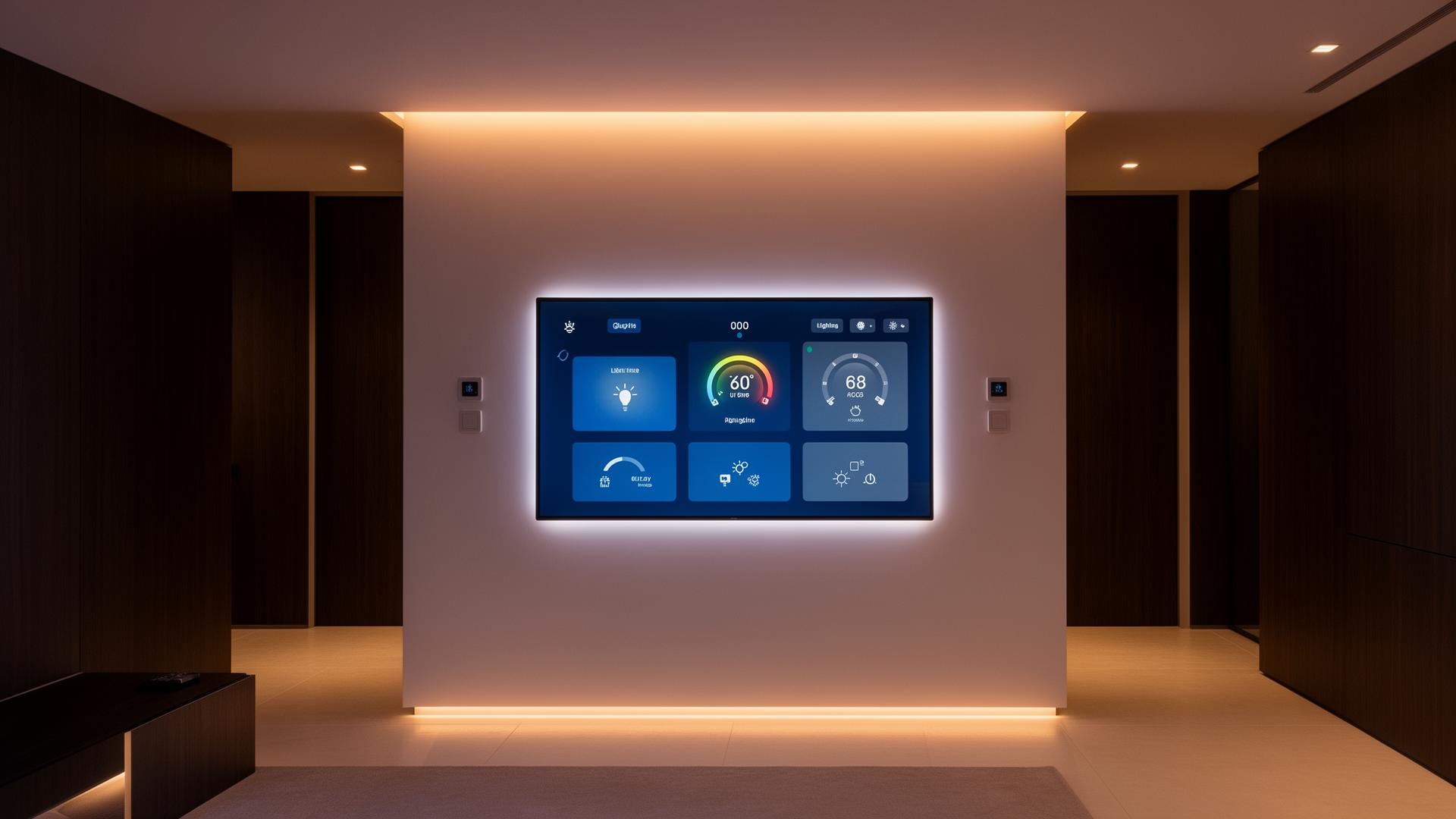 Conceptual rendering of an integrated home media and control environment